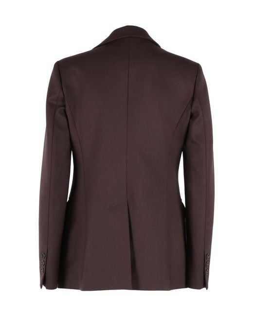 P.A.R.O.S.H. Brown Single Breasted Tailored Blazer