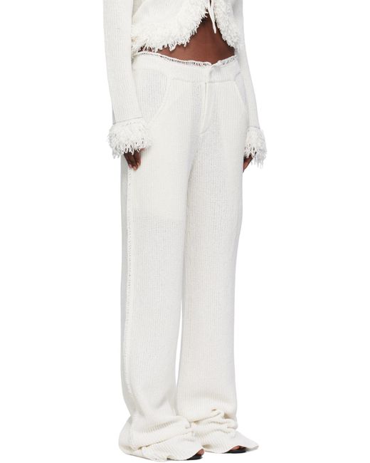 AYA MUSE White Mello Trousers