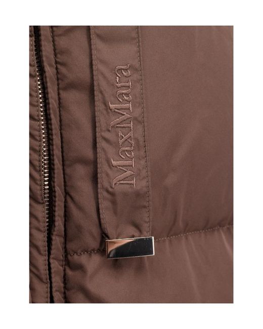 Max Mara Brown The Cube Reversible Padded Down Jacket