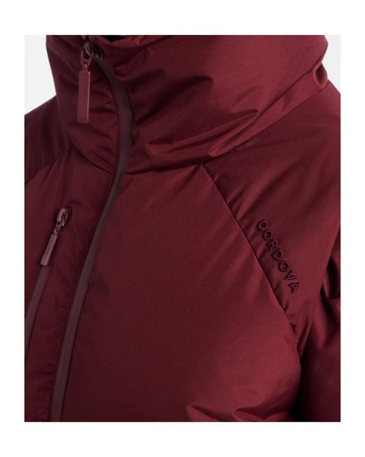 CORDOVA Red Long-Sleeved Down Jacket