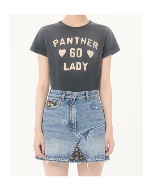 Valentino Black Logo Printed Crewneck T-Shirt