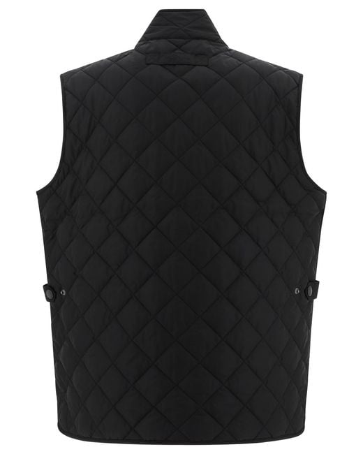 Barbour Black Lowerdale Sleeveless Quilted Gilet for men