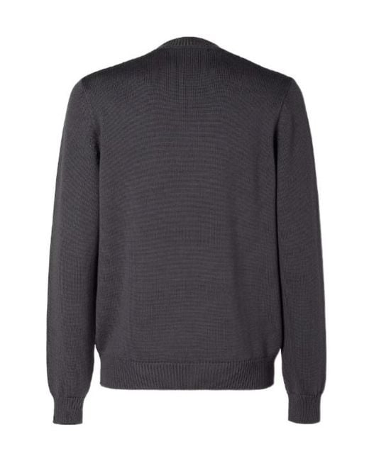 Fendi Gray Wool Jumper for men