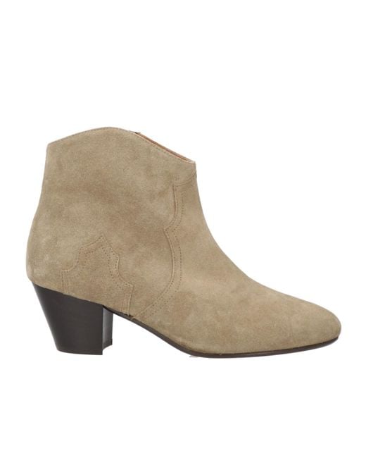 Isabel Marant Natural Solid-Color Suede Shoes
