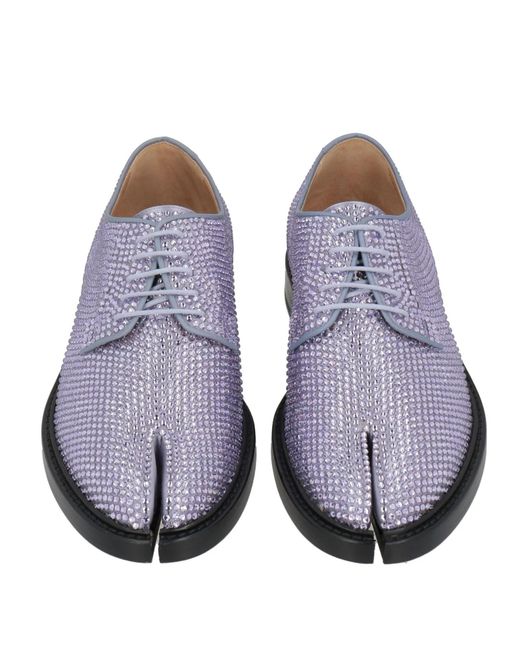 Maison Margiela Purple Round Toe Derby Shoes