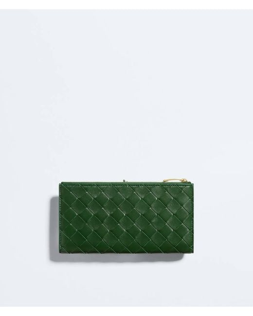Bottega Veneta Green Andiamo Long Wallet