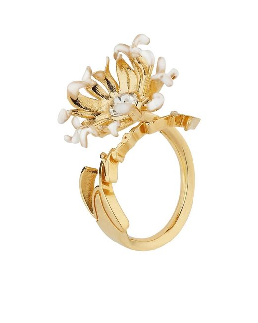 Givenchy Metallic Daisy Ring