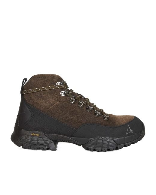 Roa Brown Round-Toe Sneakers for men