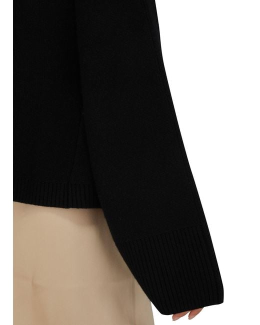 Khaite Black Scarlet Button Cardigan