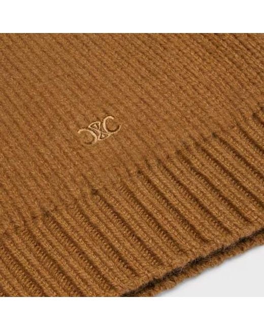 Céline Brown V-Neck Sweater