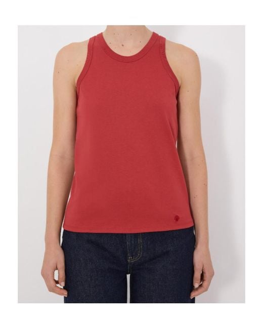 Loulou de Saison Red Poso Lds Tank Top