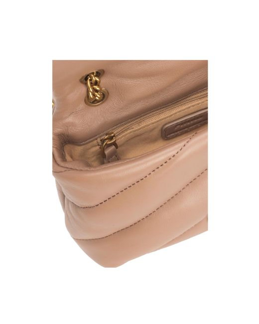 Pinko Pink Love Baby Puff Quilted Crossbody Bag