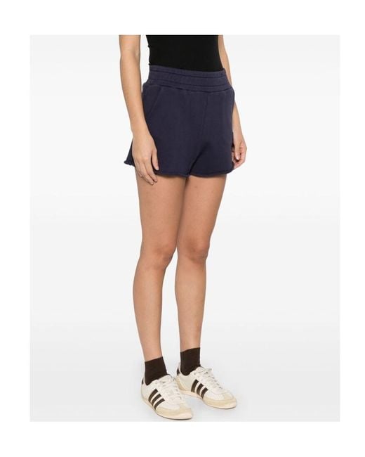 Autry Blue Elasticated Waistband Track Shorts