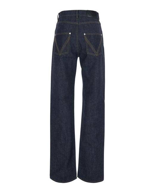 Bottega Veneta Blue Belt Loop Jeans