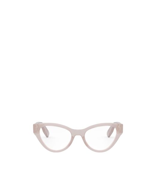 Dior White Logo Flat Mirror