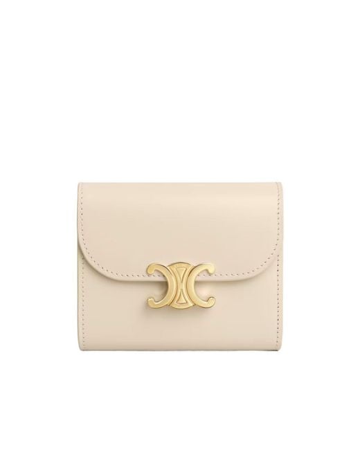 Céline Natural Triomphe Small Flap Wallet