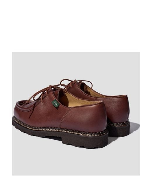 Paraboot Brown Chunky-Sole Lace-Up Shoes for men