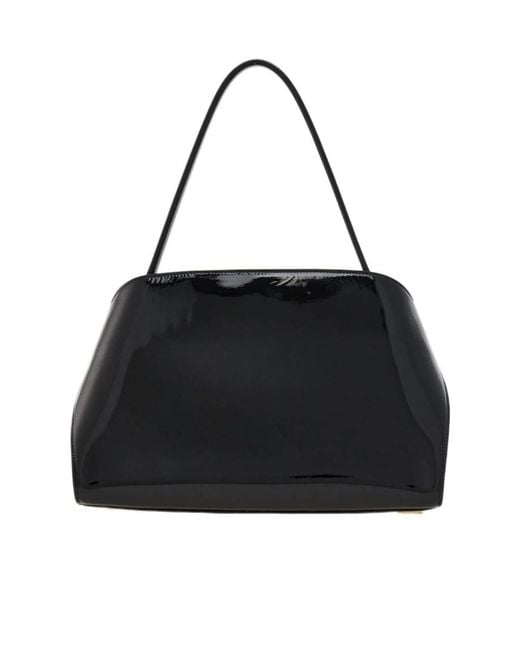Ferragamo Black Hug Soft Shoulder Bag (M)