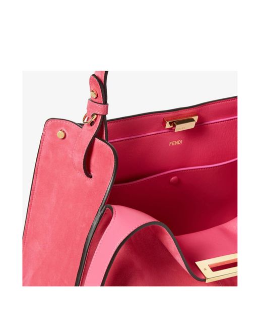 Fendi Pink Way Large Tote Bag
