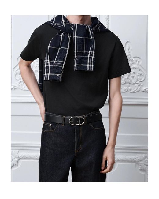 Dior Black T-Shirt With Embroidery, Relaxed Fit for men