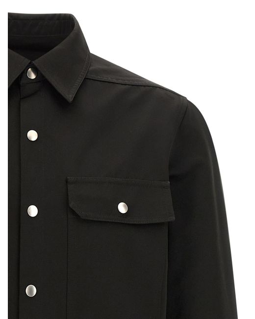 Rick Owens Black Outershirt Shirt for men