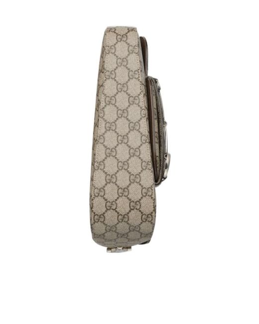 Gucci Metallic Horsebit 1955 Monogrammed Small Shoulder Bag for men