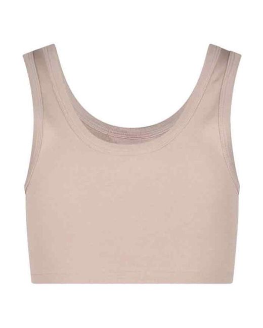 Prada Gray Enamel Triangle Logo Jersey Top