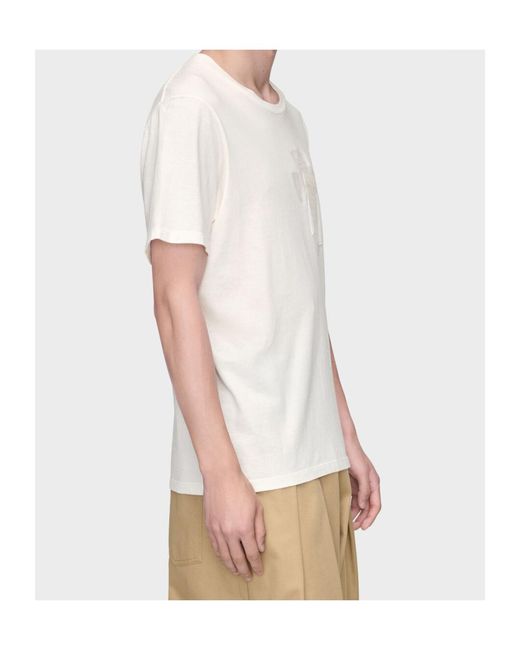 Maison Margiela White Taped Jersey T-Shirt for men