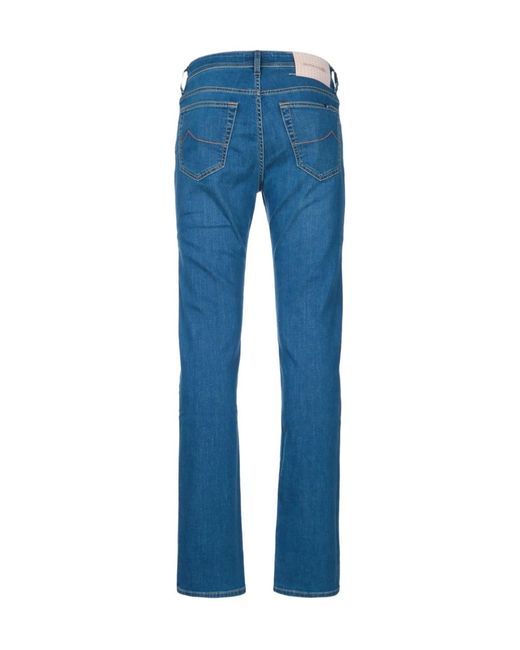 Jacob Cohen Blue Belt Loop Jeans for men