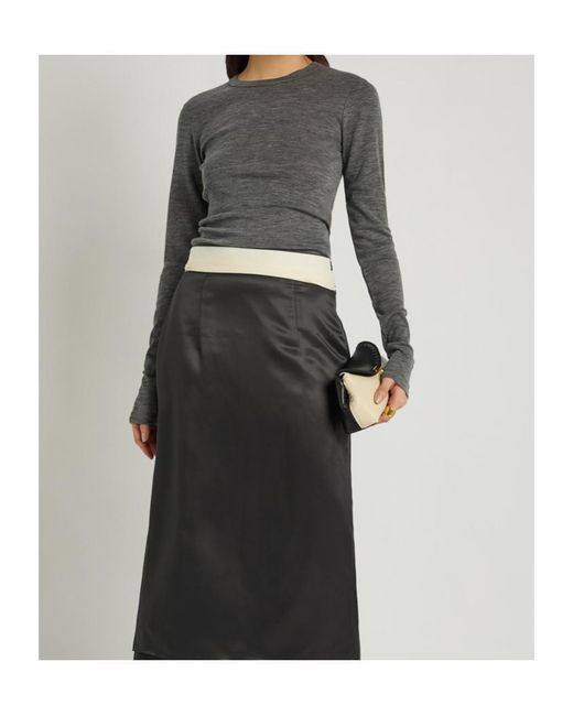 Rohe Gray Crew-Neck Merino Wool T-Shirt