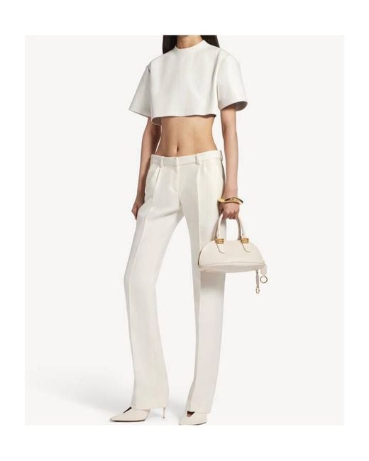 Balenciaga White Slim Tailored Pants