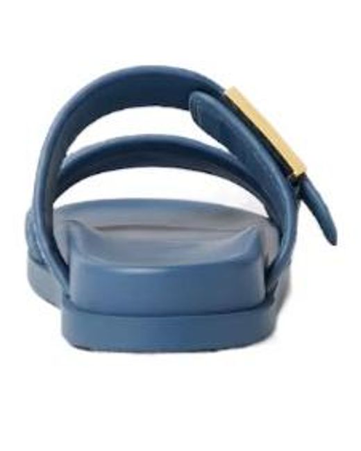 Fendi Blue Feel Chicc Buckled Slides