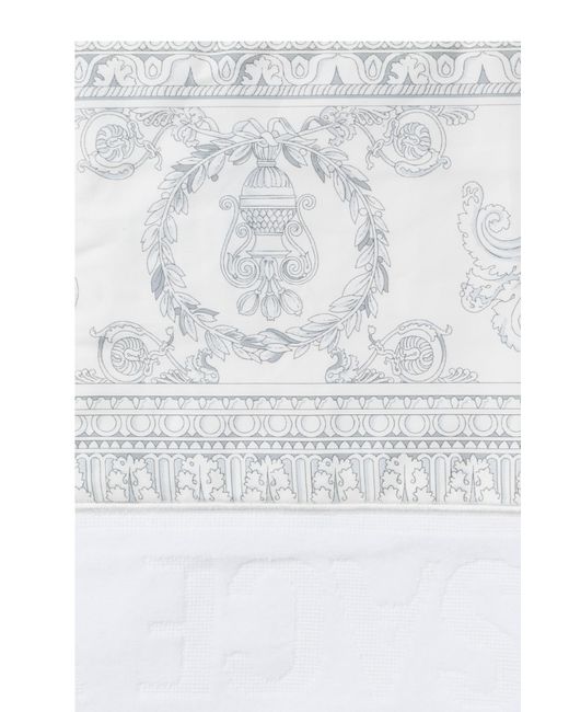 Versace White Pattern Towel for men