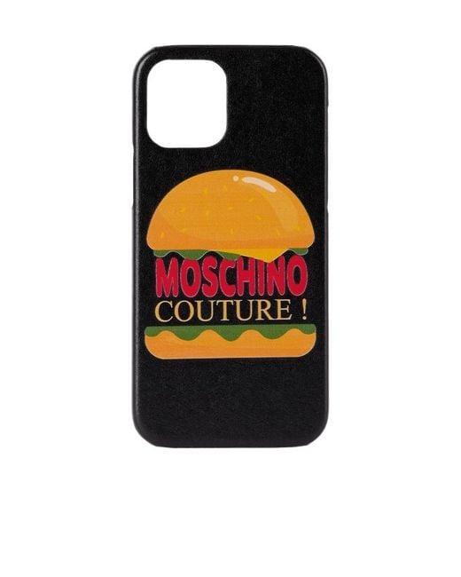 Moschino Orange Hamburger Iphone 12 Pro Mobile Phone Case for men