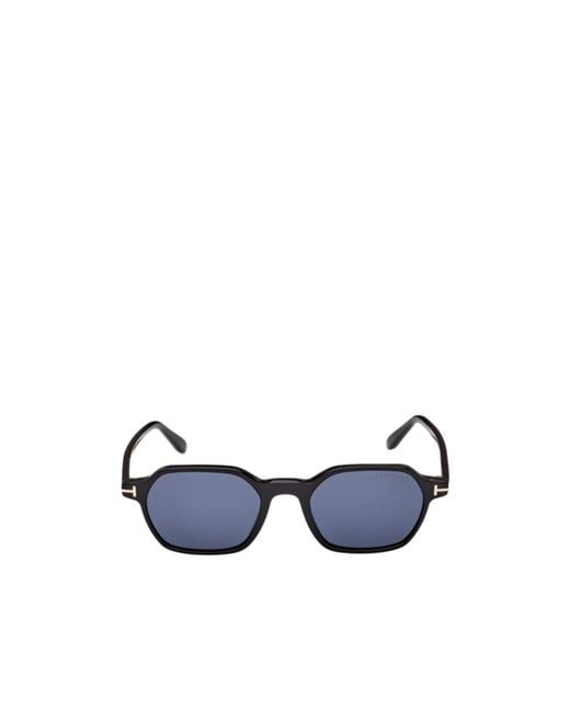 Tom Ford Blue Eyewear Geometric Frame Sunglasses for men