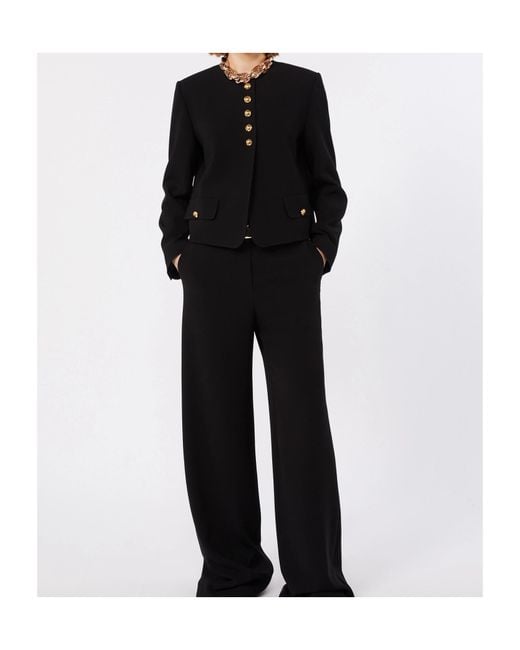 Max Mara Black Long-Sleeved Casual Jacket