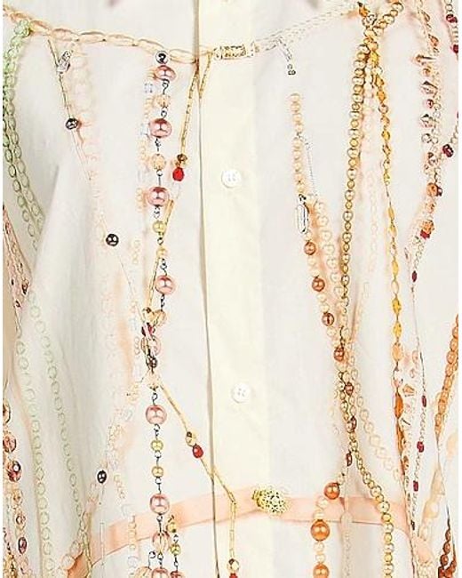 MM6 by Maison Margiela White Longsleeve Shirt Dress