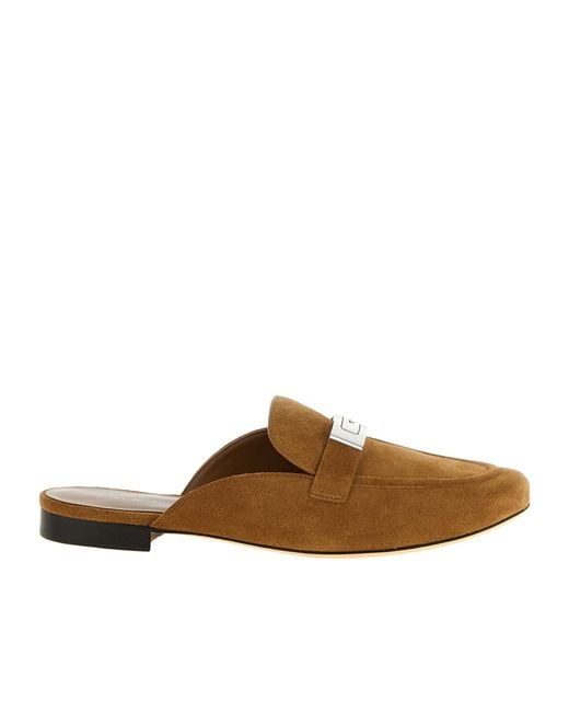 Tory Burch Brown Leelee Mule Loafers