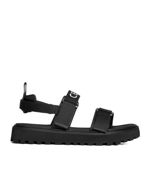 Céline Black Billie Strappy Sandal for men