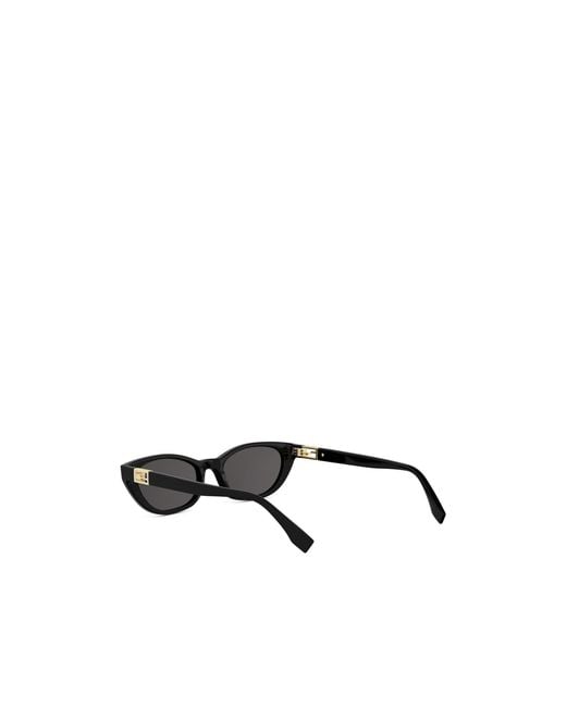 Fendi White Eyewear Rectangular-Frame Sunglasses