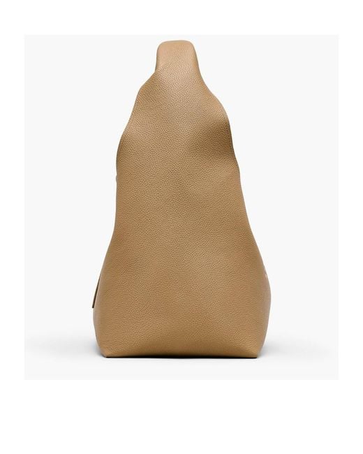 Marc Jacobs Natural The Sack Logo Detailed Shoulder Bag