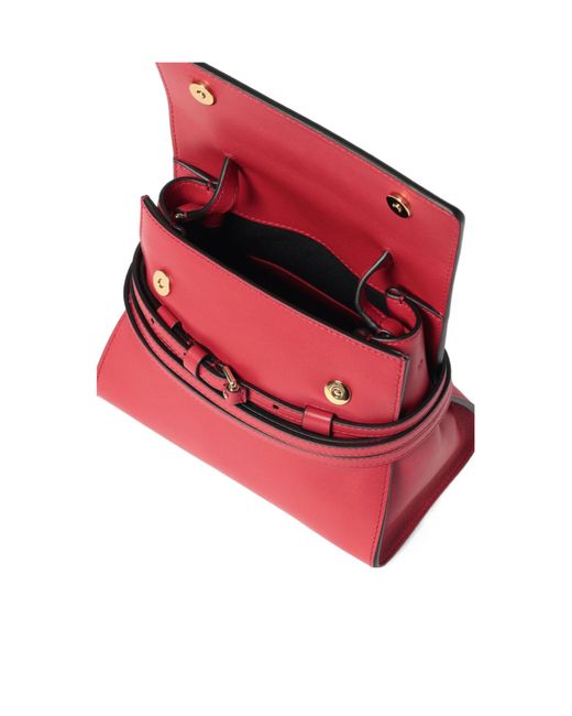 Moschino Red 'Tie Me' Shoulder Bag