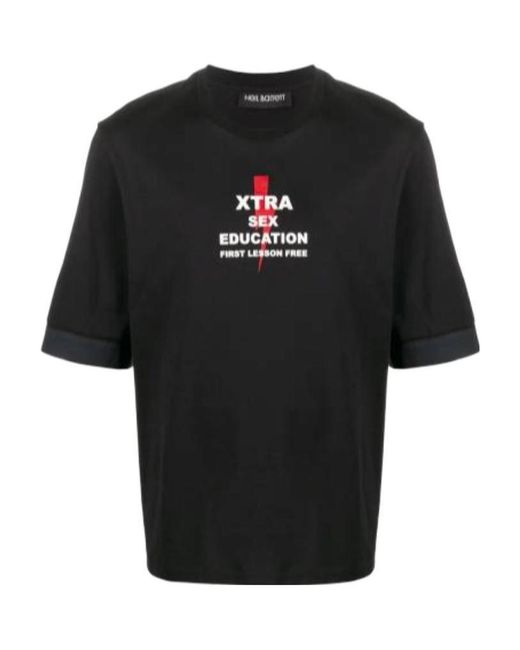Neil Barrett Black Short-Sleeved T-Shirt for men