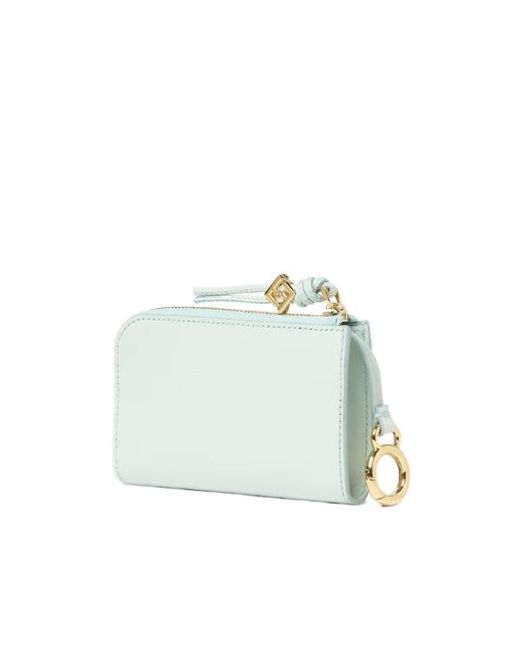 Fendi Blue Ff Diamonds Card Case Pouch