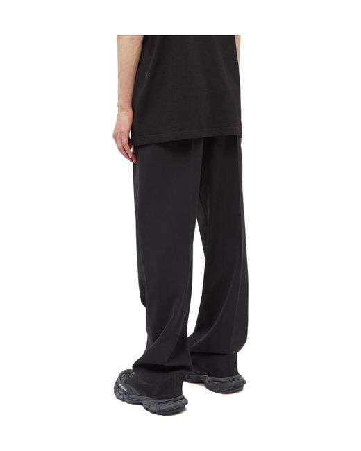 Balenciaga Black Straight-Leg Tailored Trousers for men