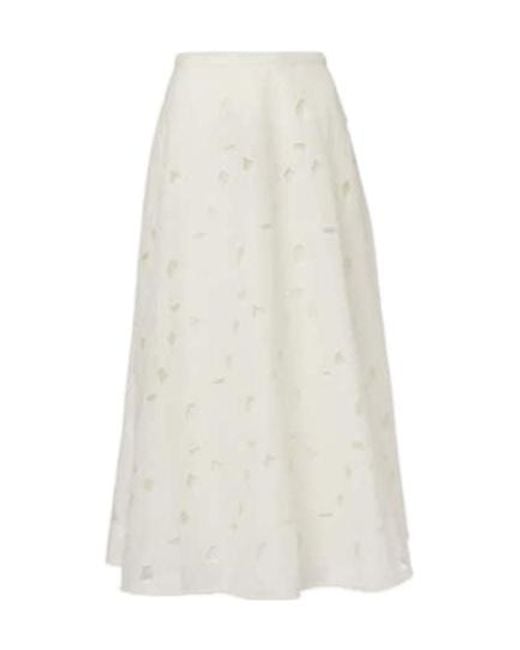 Ulla Johnson White Hard-Woven Long Dress