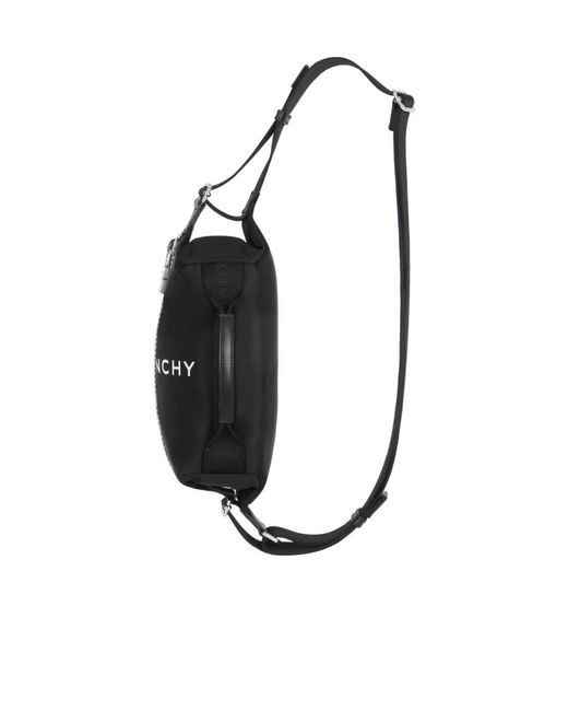 Givenchy Black Logo Printed Belt Bag for men