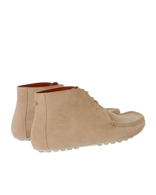 Loro Piana Natural Dot Sole Lace-Up Walk Boots for men