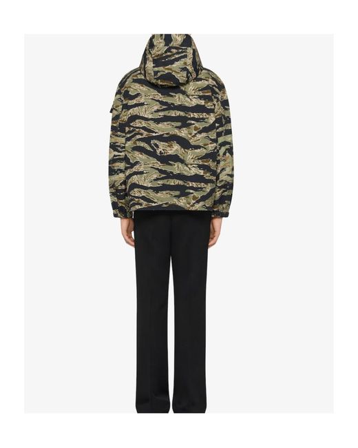 Givenchy Green Long-Sleeved Windbreaker Jacket for men