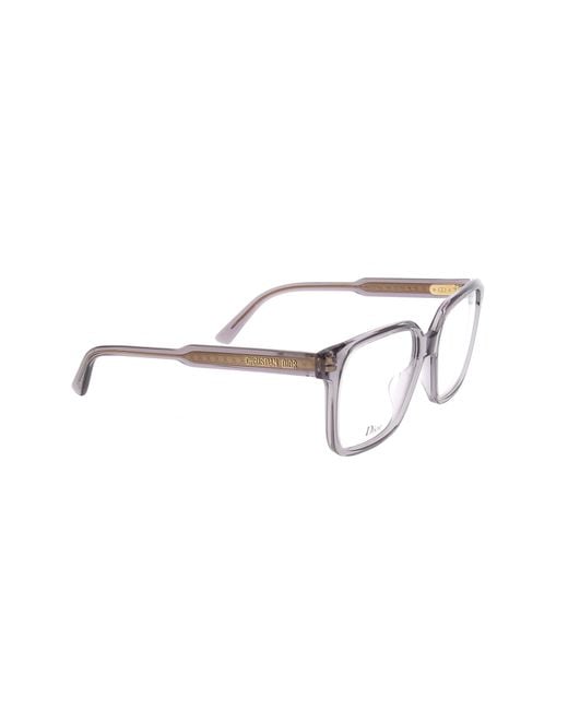 Dior White Eyewear Prismeo Square Frame Glasses